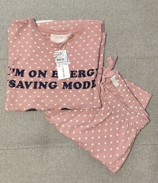 Pijama Pantera Rosa Lunares