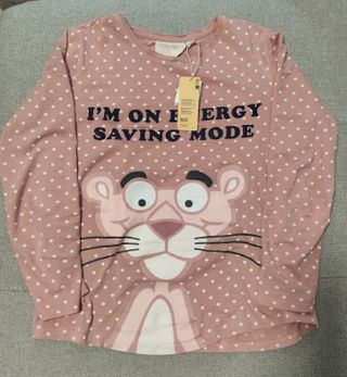 Pijama Pantera Rosa Lunares