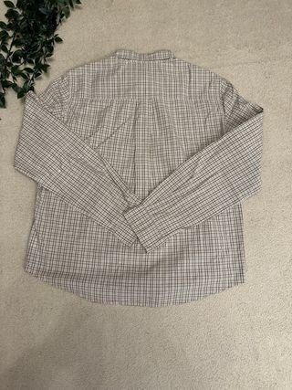 Camisa Burberry Cuadros Beige y Marrón