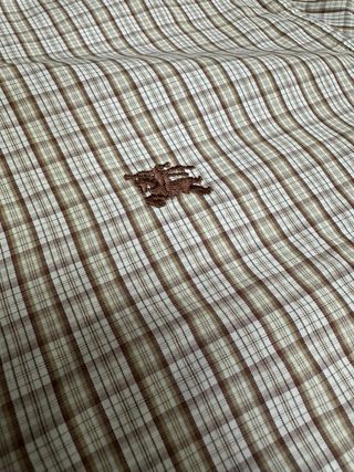Camisa Burberry Cuadros Beige y Marrón