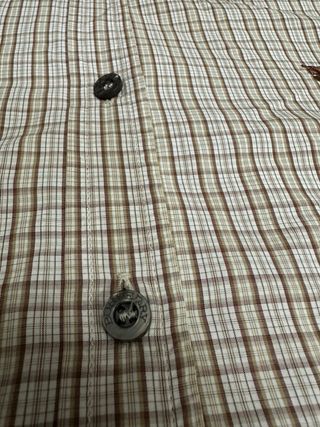 Camisa Burberry Cuadros Beige y Marrón