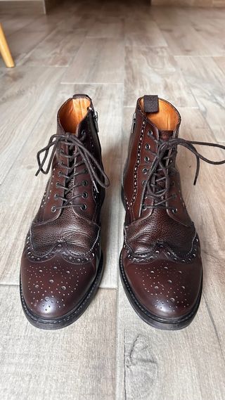 Botas Massimo Dutti Cuero Marrón