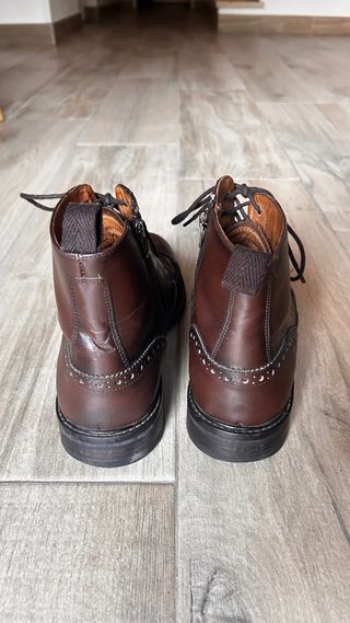 Botas Massimo Dutti Cuero Marrón