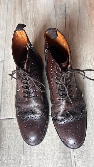 Botas Massimo Dutti Cuero Marrón