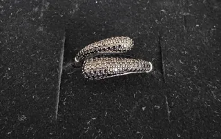 Anello Brosway Argento Nero Misura Regolabile