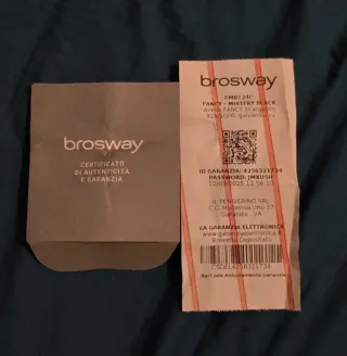 Anello Brosway Argento Nero Misura Regolabile