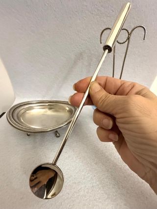 Antiche ciotole vetro e silver