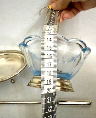 Antiche ciotole vetro e silver