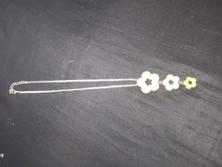 Collar Flores Amarillas Plata