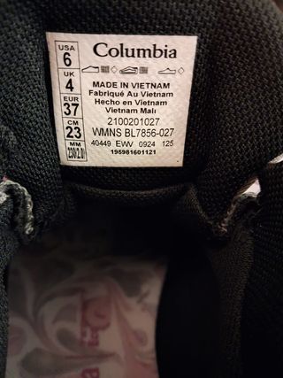 Zapatillas Trekking Columbia Mujer Impermeables