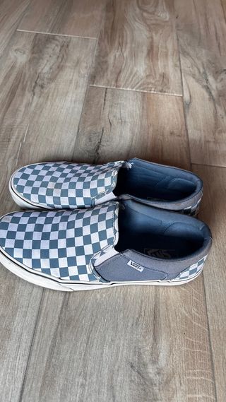 Zapatillas Vans Checkerboard Azul y Blanco