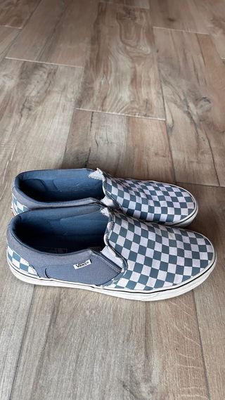 Zapatillas Vans Checkerboard Azul y Blanco