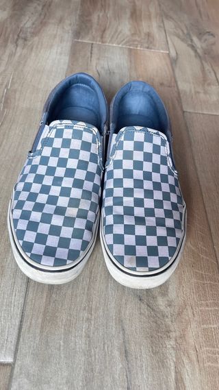 Zapatillas Vans Checkerboard Azul y Blanco