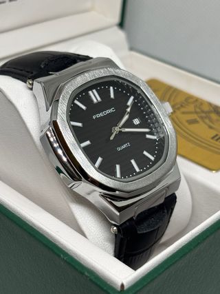 Orologio Fredric Quarzo Nero Argento