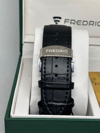 Orologio Fredric Quarzo Nero Argento
