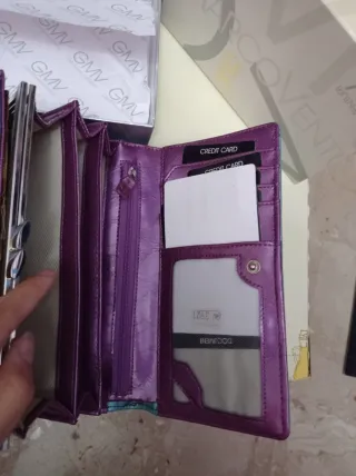 Portafoglio donna GMV Gianmarco Venturi viola