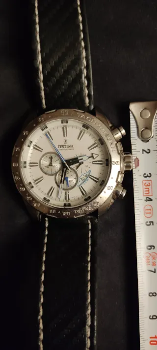 Reloj Festina Chronograph Acero y Esfera Blanca