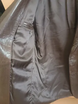 Chaqueta Piel Massimo Dutti Hombre Talla L