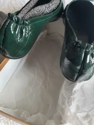 SIN ESTRENAR Bailarinas verdes talla 41
