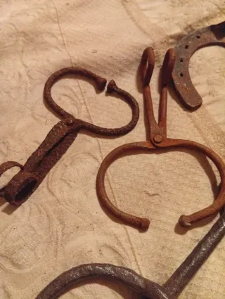 Lotto attrezzi antichi per animali