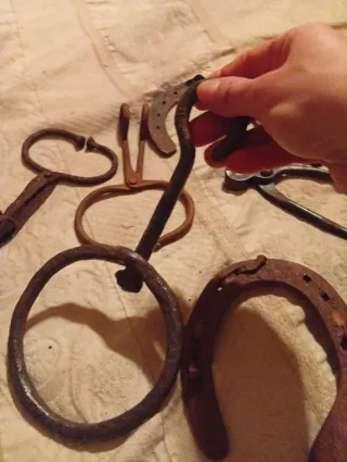 Lotto attrezzi antichi per animali