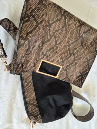 Bolso estampado piel serpiente