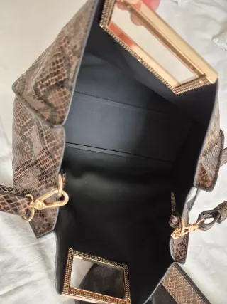 Bolso estampado piel serpiente