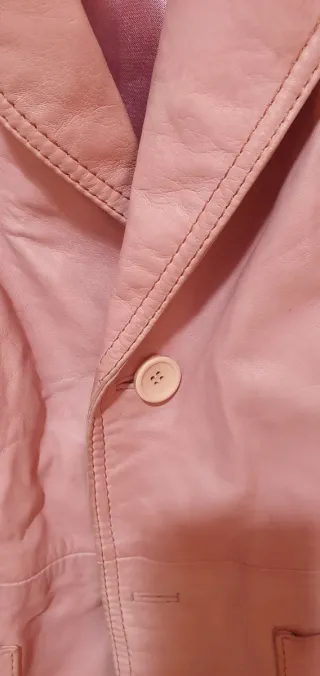 Americana de cuero rosa CORTY BENNETT Talla S