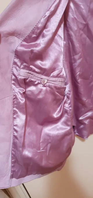 Americana de cuero rosa CORTY BENNETT Talla S