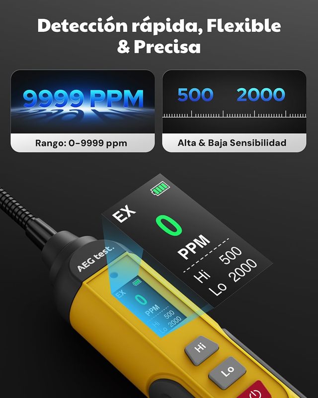 Detector Gas AEG AGT-1988PRO Recargable