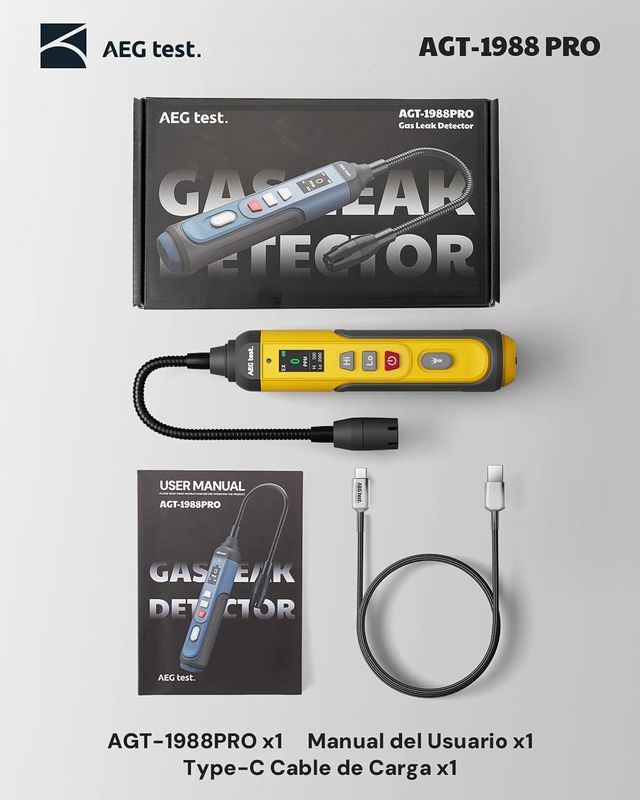 Detector Gas AEG AGT-1988PRO Recargable