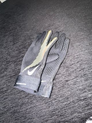 Guantes Nike Niños Térmicos Negro y Verde talla M