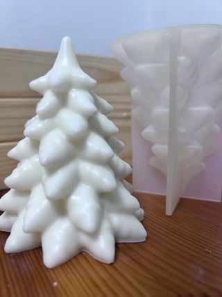 Molde Silicona Vela Árbol Navidad