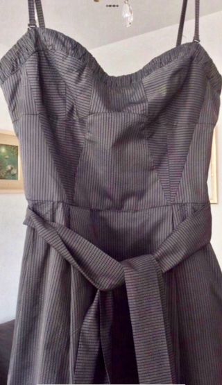 Vestido Negro y Gris Mango/nuevo