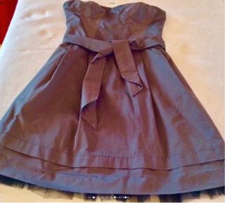 Vestido Negro y Gris Mango/nuevo