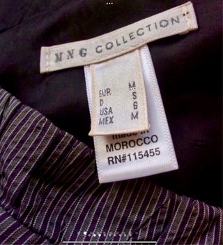 Vestido Negro y Gris Mango/nuevo