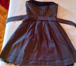 Vestido Negro y Gris Mango/nuevo