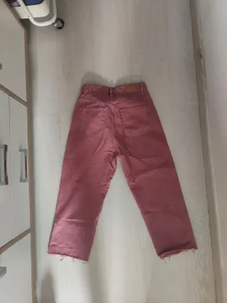 Jeans rosa gamba dritta Pull&Bear taglia S