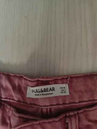 Jeans rosa gamba dritta Pull&Bear taglia S