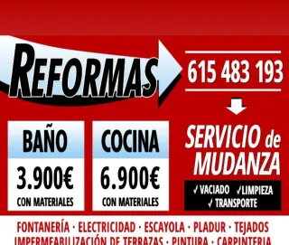 Reformas baños 3900€