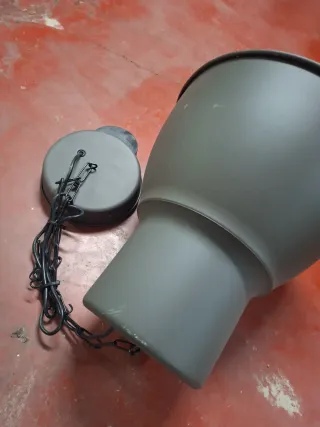 Lámpara colgante industrial metal