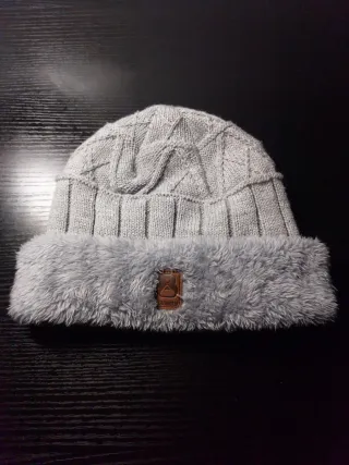 Gorro Boriken Gris Forro Polar