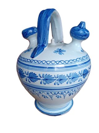 Botijo artesanal pintado a mano