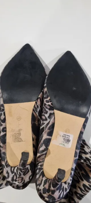 Botines tacón fiesta cremallera leopardo