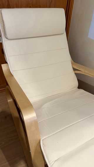 Silla Mecedora Songmics Beige Madera