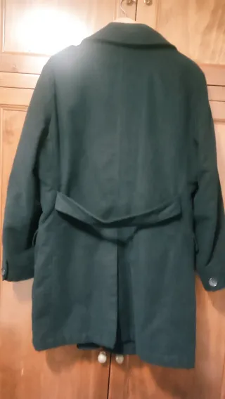 Abrigo gabardina negra WE talla L