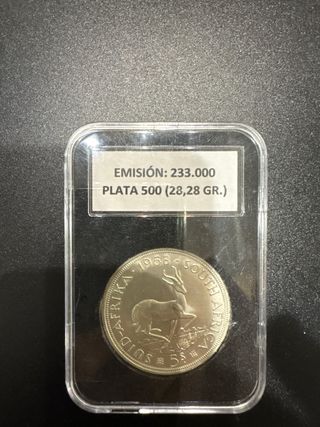 5 Scellini Sudafrica 1958 Argento 500. gr. 28,28.