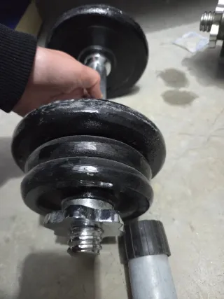 2 Mancuernas con discos 2kg y 1kg