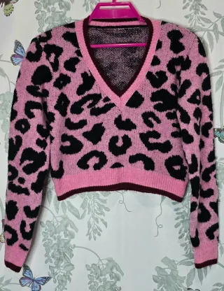 Jersey leopardo rosa y negro