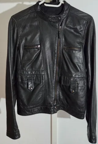 Chaqueta Piel Massimo Dutti Talla M Chica